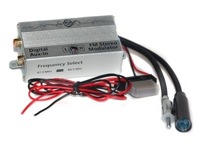 RTA AUX IN - digitale FM modulator, 2 frequenties DIN M & DIN F, RCA