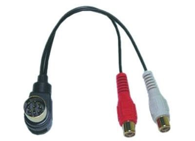 RTA radio-adapter AUX line out, Alpine 8-polig > RCA vrouwelijk 96>