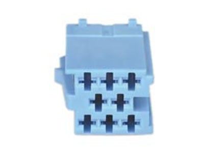 RTA connector mannelijk, 8-polig blauw MINI ISO, 10 stuks
