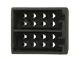 RTA connector vrouwelijk 16-polig ISO power+luidspreker f. 2,8 MM connector