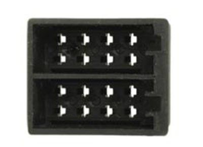RTA connector vrouwelijk 16-polig ISO power+luidspreker f. 2,8 MM connector