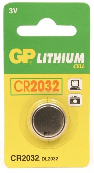 GP Lithium knoopcel CR2032 blister 5x1 (parrot mki) – productafbeelding 2
