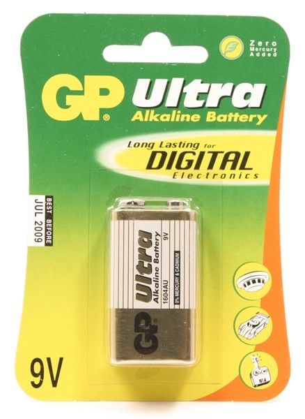 GP Ultra Alkaline 6LR61 (9V) blister (1604A) – productafbeelding 2