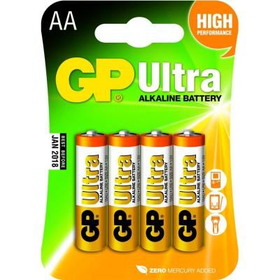 GP Ultra Alkaline LR06 (AA) blister 4 (15A)