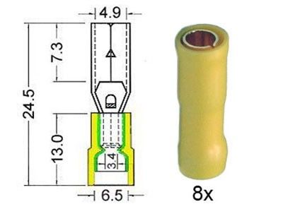 RTA Schuif- en ronde kabelschoenen 7152.223-0