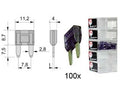 RTA steekzekering MINI 3A violet 100 stuks in een doosje