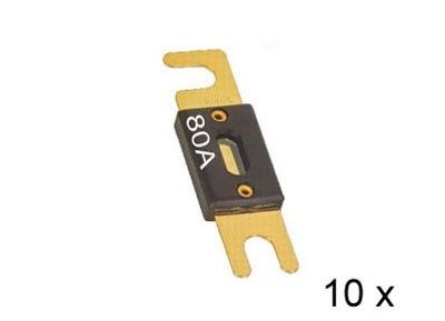 RTA ANL zekering, verguld, 80A 10X
