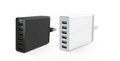 Kram Multi charger 1.5A max 10A 6x USB-A wit 230V-lader