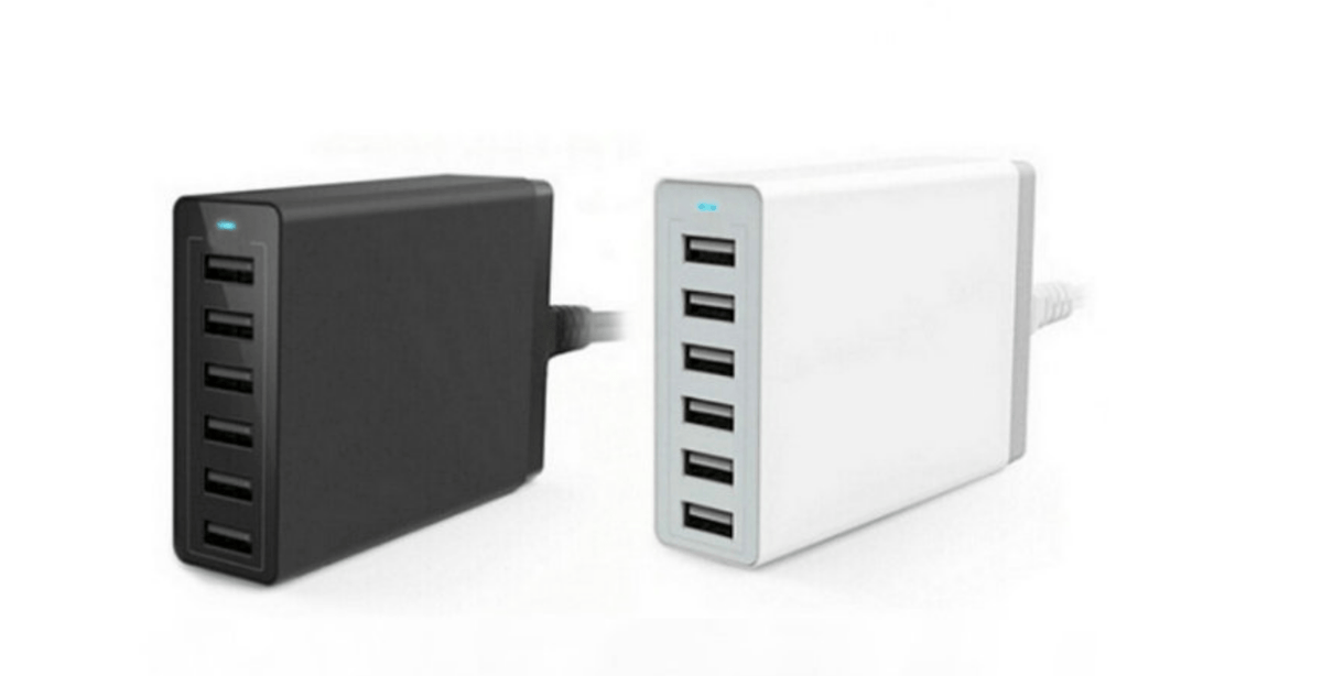 Kram Multi charger 1.5A max 10A 6x USB-A wit 230V-lader