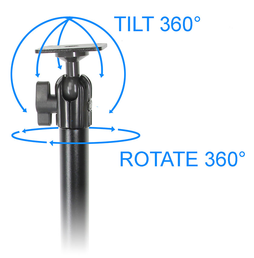 Brodit Standard Duty pedestal mount 340 mm | 202014 - productfoto 3