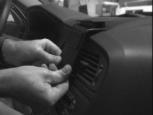 Brodit Extra-strength ProClip 213404 voor Volvo XC70 2000-2007 en Volvo V70 N 2000-2008 - detail van dashboardmontage