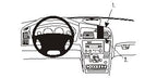 Brodit Extra-strength ProClip 213404 voor Volvo XC70 2000-2007 en Volvo V70 N 2000-2008 - productfoto zwarte ABS montagebasis