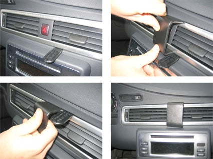 Brodit Extra-strength ProClip 213447 voor Volvo XC70 2008-2011, Volvo V70 II 2008-2011 en Volvo S80 2007-2011 - montagepositie op dashboard