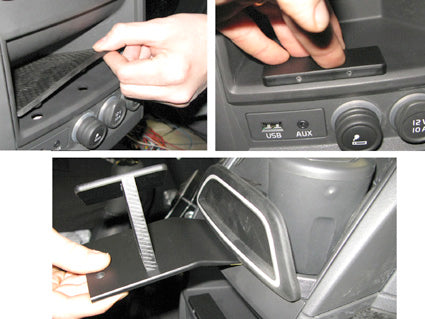 Brodit Extra-strength ProClip 213459 voor Volvo NH series 2009-2012, Volvo FM series 2009-2013 en Volvo FH series 2009-2012 - montagepositie op dashboard