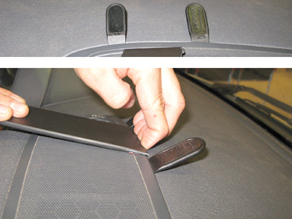 Brodit Extra-strength ProClip 213462 voor Mercedes Benz Sprinter 2000-2006 - detail van dashboardmontage