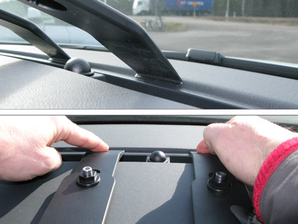 Brodit Extra-strength ProClip 213471 voor Peugeot 508 2011-2018 - montagepositie op dashboard