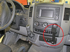 Brodit Extra-strength ProClip 213491 voor Mercedes Benz Sprinter 2007-2018 en Volkswagen Crafter 2007-2016 - productfoto zwarte ABS montagebasis