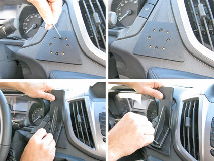 Brodit Extra-strength ProClip 213517 voor Ford Transit 2014-2019 - detail van dashboardmontage