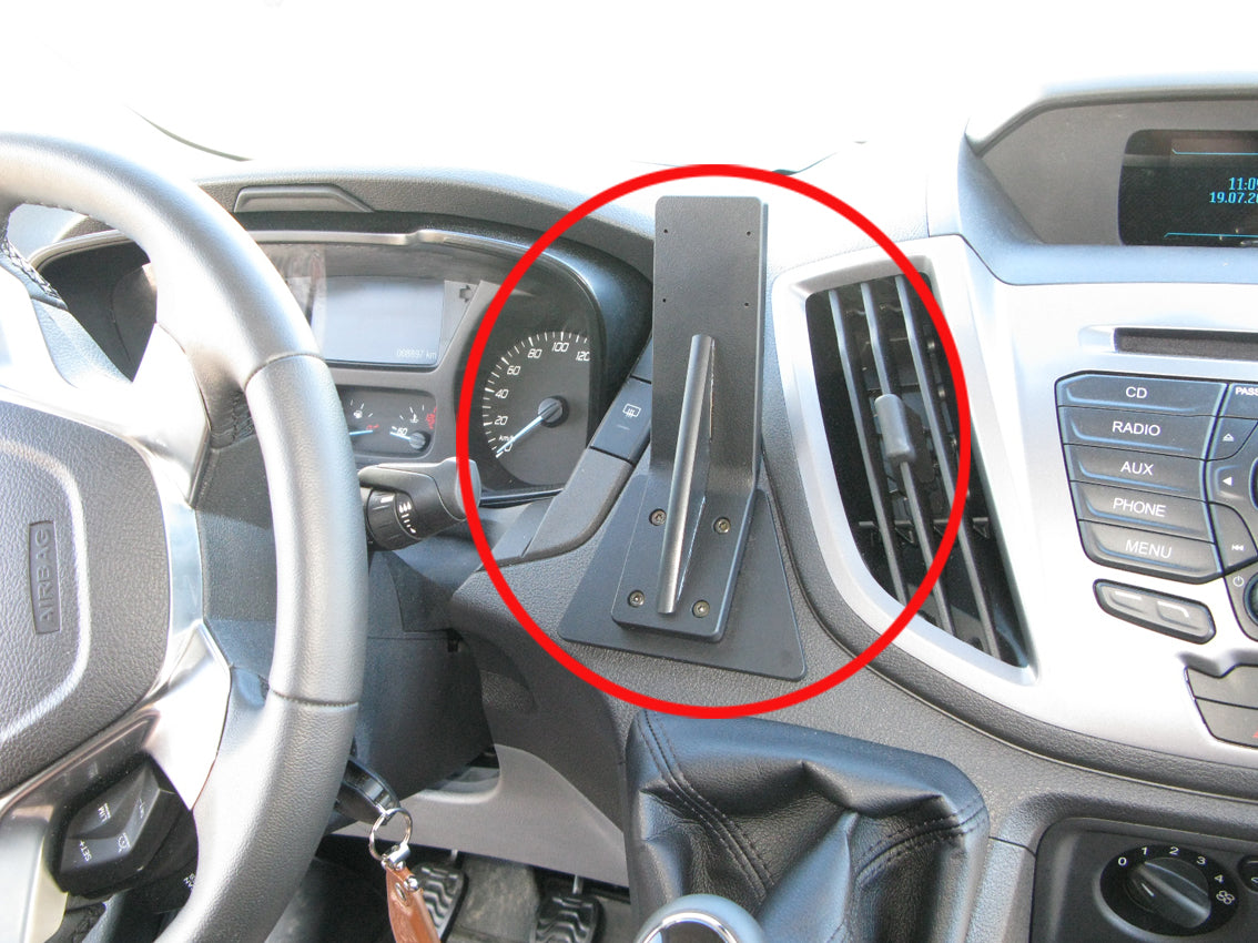 Brodit Extra-strength ProClip 213517 voor Ford Transit 2014-2019 - productfoto zwarte ABS montagebasis