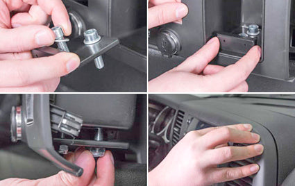 Brodit Extra-strength ProClip 213519 voor Chevrolet Silverado 2500/3500 Series 2007-2014, Chevrolet Silverado 1500 Series 2007-2013 e.a. - ProClip geplaatst in het voertuig