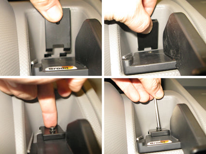 Brodit Extra-strength ProClip 213520 voor Nissan NV400 2012-2020, Opel Movano 2011-2019 en Renault Master 2011-2019 - detail van dashboardmontage