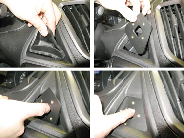 Brodit Extra-strength ProClip 213541 voor Ford Transit Custom 2013-2018 - montagepositie op dashboard