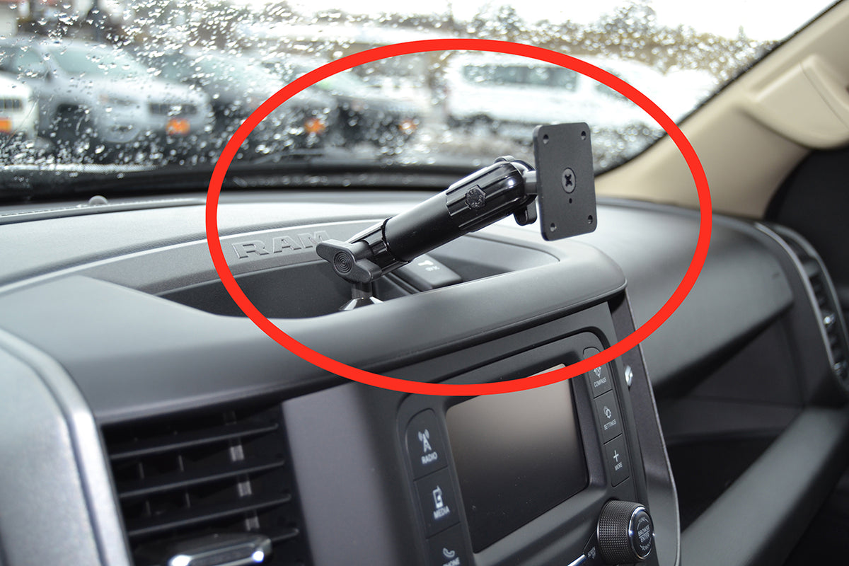 Brodit Extra-strength ProClip 213552 voor Ram Pick Up 1500 2019-2026 - productfoto zwarte ABS montagebasis