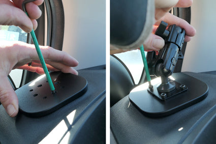 Brodit Extra-strength ProClip 213554 voor Citroen E-Berlingo 2025-2026, Citroen Berlingo III 2019-2026 e.a. - detail van dashboardmontage