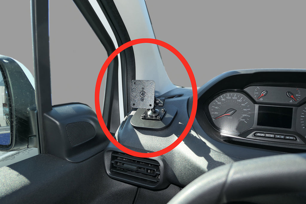 Brodit Extra-strength ProClip 213554 voor Citroen E-Berlingo 2025-2026, Citroen Berlingo III 2019-2026 e.a. - productfoto zwarte ABS montagebasis