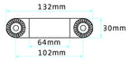 Brodit pedestal mount verlengarm 132 mm voor verstelbare Pedestal Moun - productfoto 2