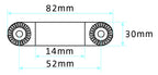 Brodit pedestal mount verlengarm 82 mm voor verstelbare Pedestal Mount - productfoto 2