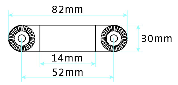 Brodit pedestal mount verlengarm 82 mm voor verstelbare Pedestal Mount - productfoto 2