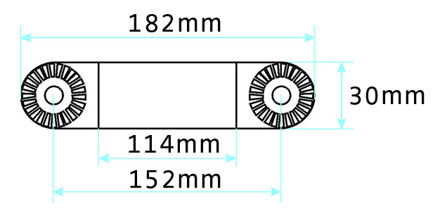 Brodit pedestal mount verlengarm 182 mm voor verstelbare Pedestal Moun - productfoto 2