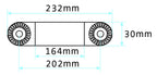 Brodit pedestal mount verlengarm 232 mm voor verstelbare Pedestal Moun - productfoto 2