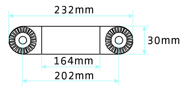 Brodit pedestal mount verlengarm 232 mm voor verstelbare Pedestal Moun - productfoto 2