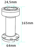Brodit pedestal mount kabeldoorvoer draaibaar 215 mm | 215574 - productfoto 2