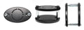Brodit pedestal mount voor heftruck | 215677 - productfoto 1