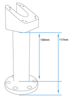 Brodit pedestal mount draaibaar met schuin topdeel | 215819 - productfoto 3