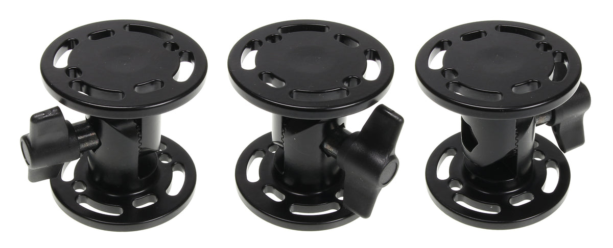 Brodit pedestal mount met vleugelmoer 2 inch met kleine vertanding 64  - productfoto 1