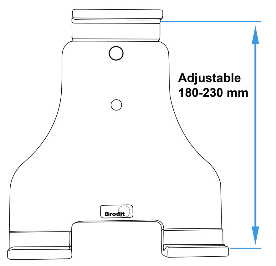Brodit verstelbare MultiStand 180-230 mm | 215868 - productfoto 10
