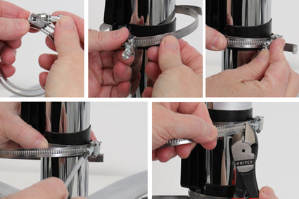 Brodit pipe mount met montageplaat | 216115 - productfoto 4