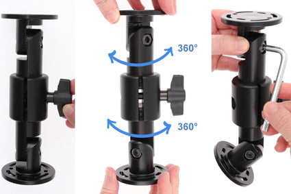 Brodit pedestal mount draaibaar verlengarm 156 mm met kleine vertandin - productfoto 3
