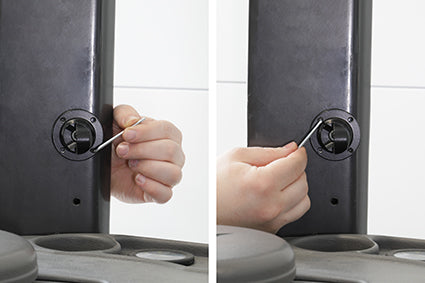 Brodit pedestal mount met vleugelmoer 185 mm met kleine vertanding 64  - productfoto 4