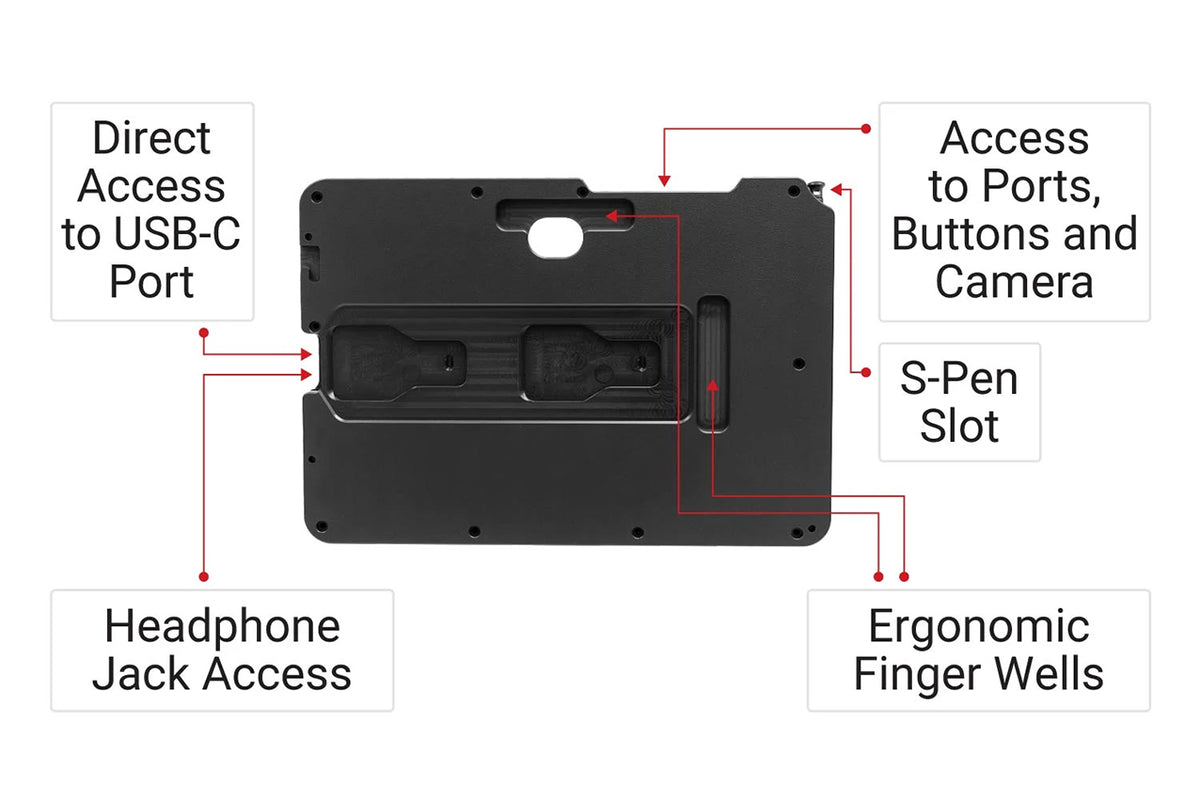 Brodit houder voor Samsung Galaxy Tab Active 5 Pro SM-X356B en Samsung Galaxy Tab Active 4 Pro SM-T630/SM-T636 | 216444 - productfoto 7