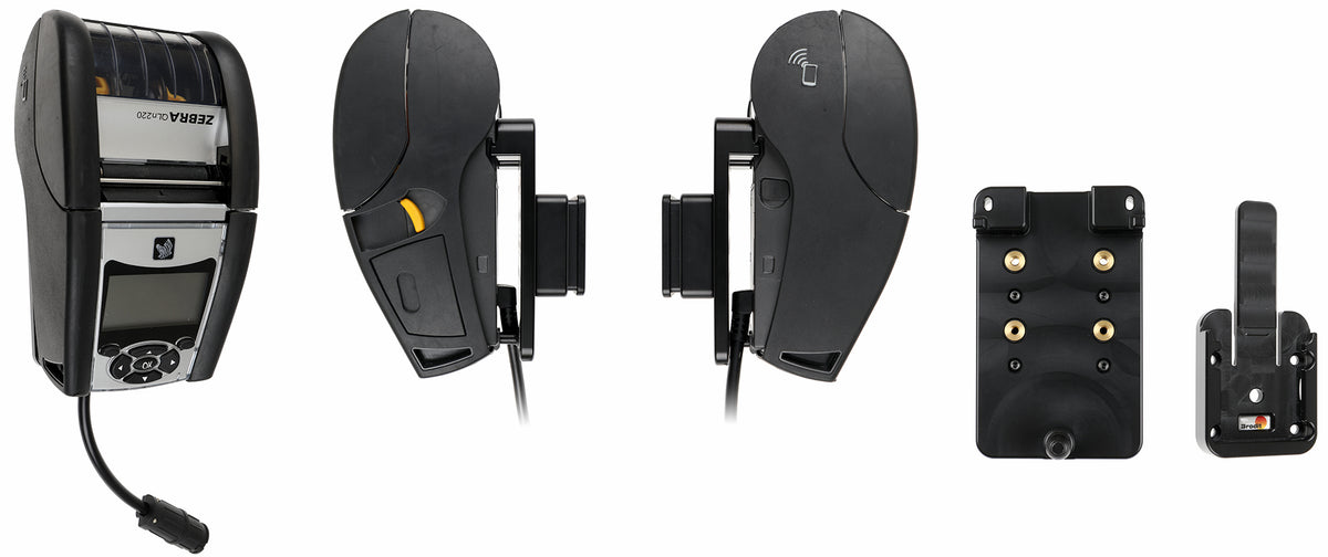 Brodit MultiMoveClip heavy duty set voor Zebra ZQ620 Plus, Zebra ZQ620 - productfoto 1