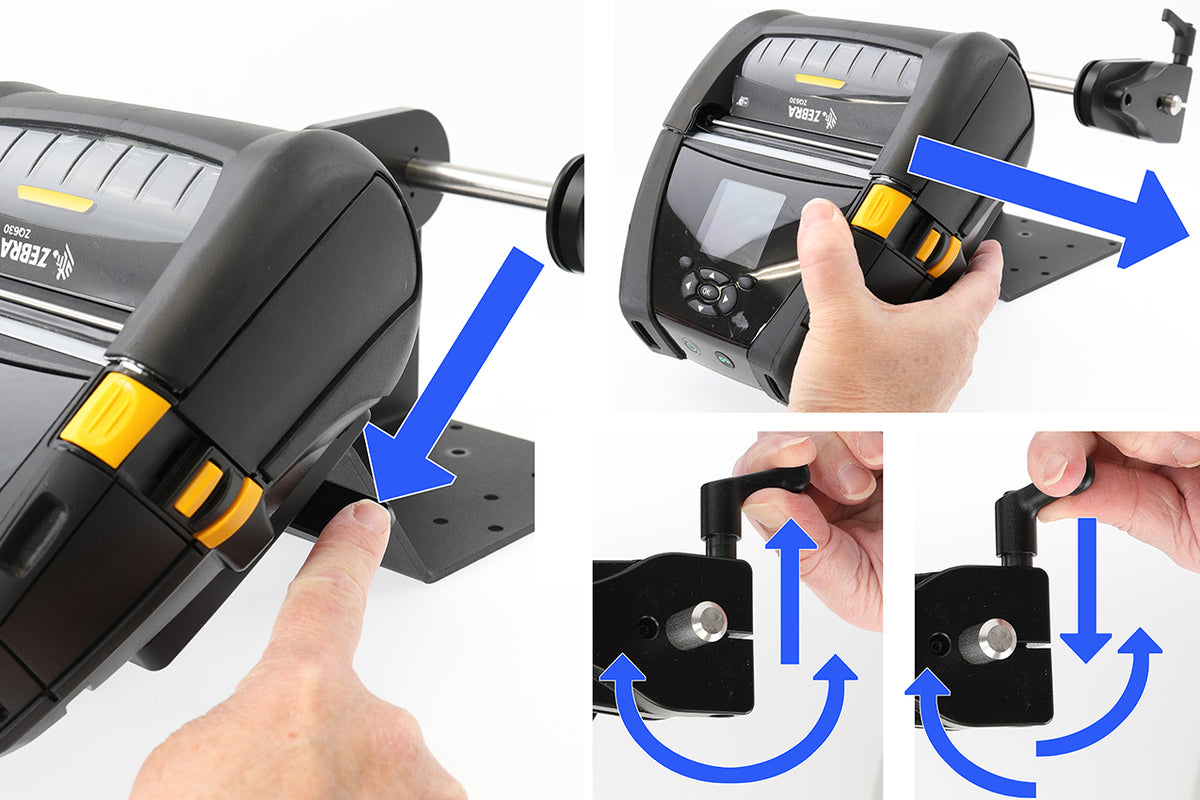 Brodit MultiMoveClip set voor Zebra ZQ630 Plus en Zebra ZQ630 | 217208 - productfoto 4