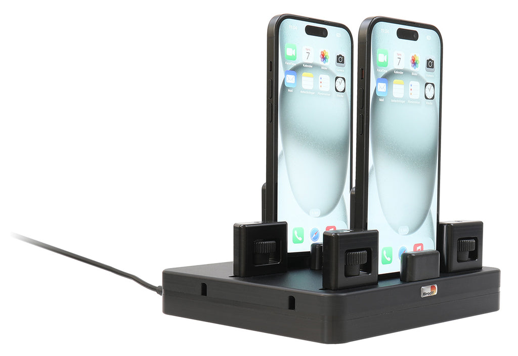 Brodit ProAdapt universeel USB-C-laadstation met 2 sleuven en handknoppen | 217230 - productfoto 8
