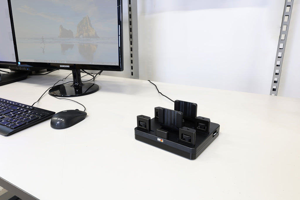 Brodit ProAdapt universeel USB-C-laadstation met 2 sleuven en handknoppen | 217230 - productfoto 9