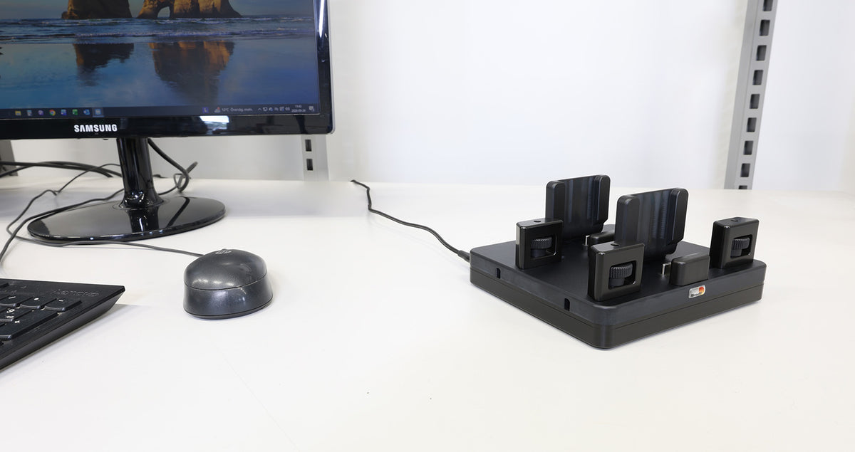 Brodit ProAdapt universeel USB-C-laadstation met 2 sleuven en handknoppen | 217230 - productfoto 10