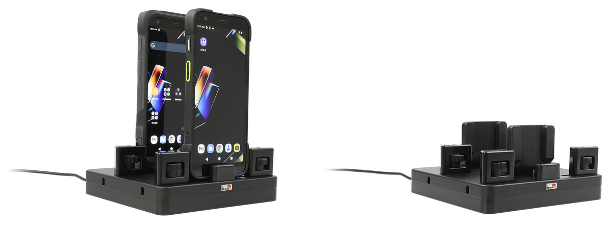 Brodit ProAdapt universeel USB-C-laadstation met 2 sleuven en handknoppen | 217230 - productfoto 14